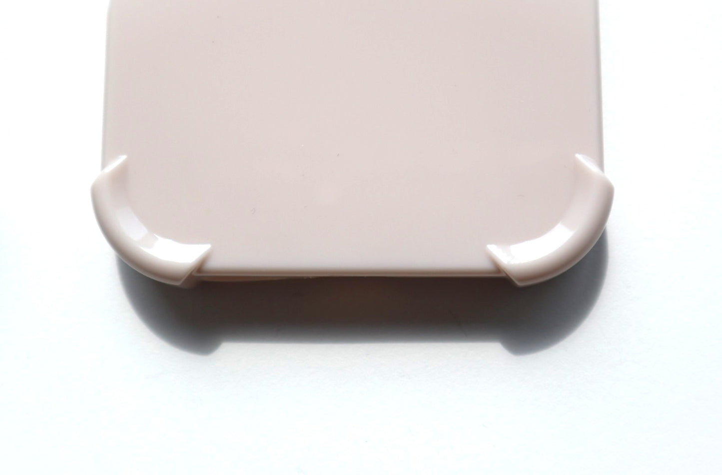 Beige iPhone case - custom name in white