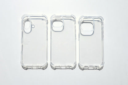Transparant iPhone case - custom name in blue