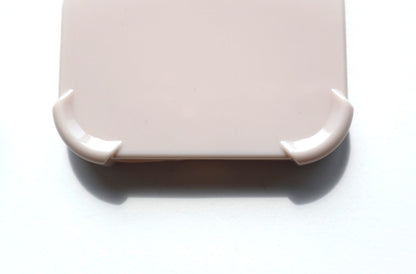 Beige iPhone case - custom name in yellow